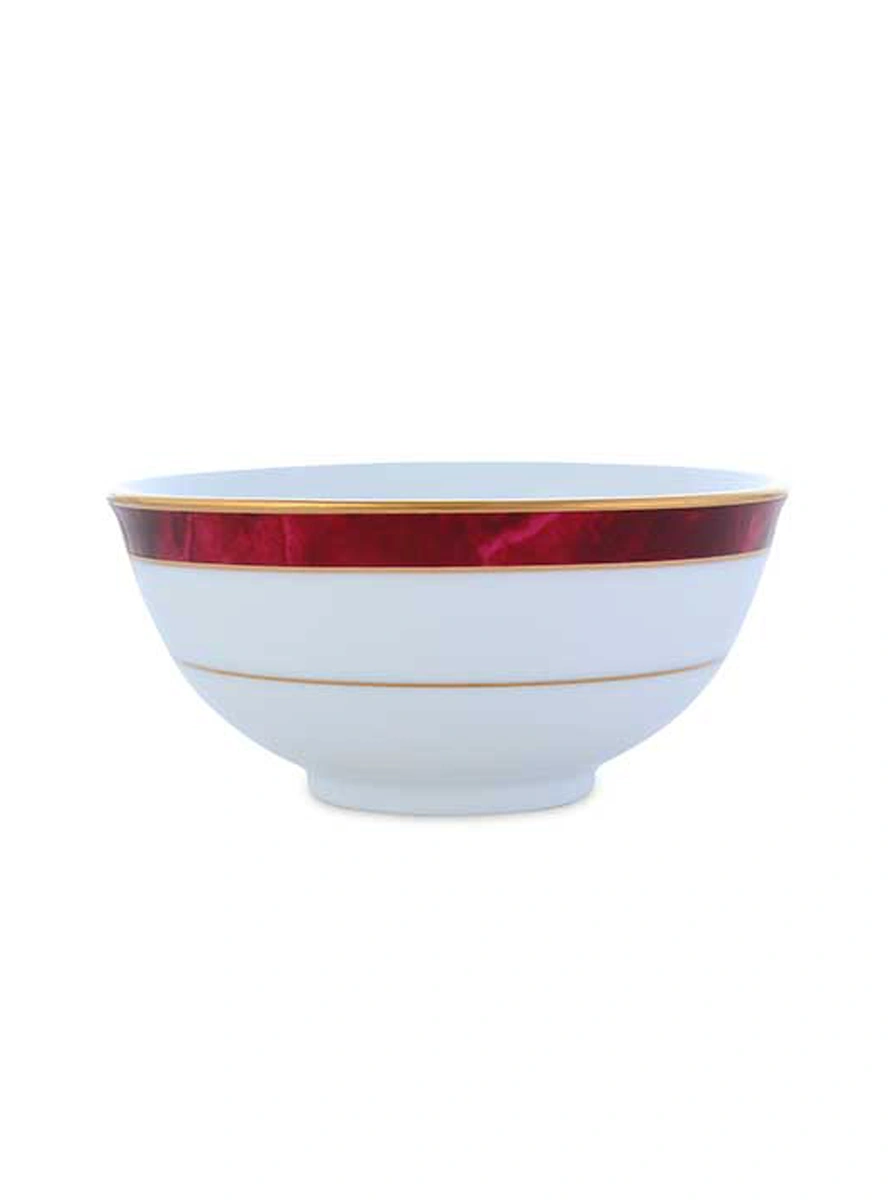 Marble Red Dinner Set 21 Pc